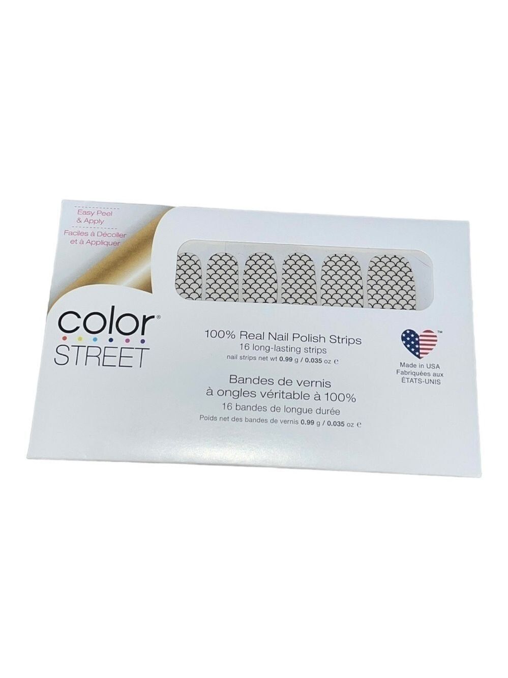 NIP Color Street Mermaid You Look Clear Overlay Black & Clear Set
